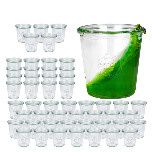 Sada 48 sklenic Weck tumblers 290ml high, 1/5L sklenice se 48 sklenicemih3