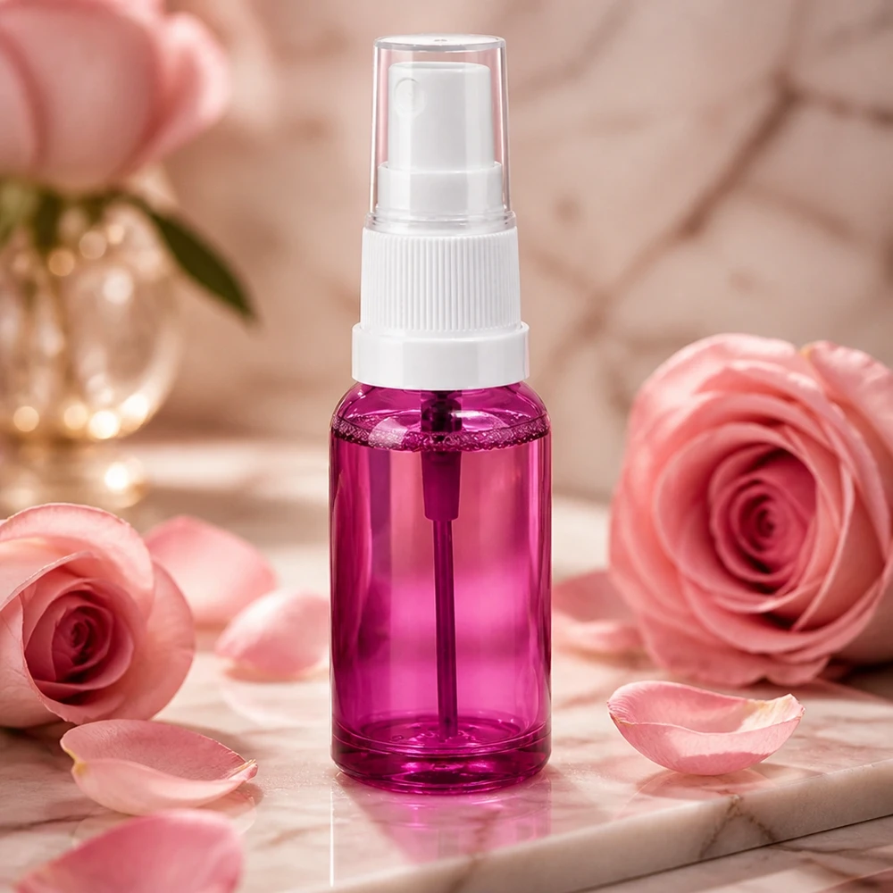 Violette 20ml Sprühflasche mit praktischem Pump-Mechanismus für DIY Kosmetik und Aromatherapie