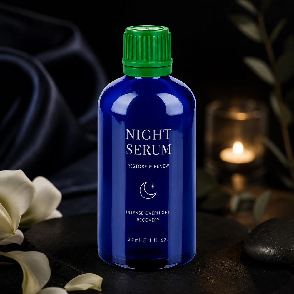 100ml láhev 11mm šroubovací uzávěr zelený uzávěr s ochranou proti manipulaci BlueLine UT18/100 Premium Glasflasche 100ml mit matter Oberfläche verleiht Produkten luxuriöse Optik