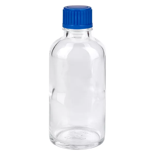 50ml láhev 11mm šroubovací uzávěr modrý Standard ClearLine UT18/50