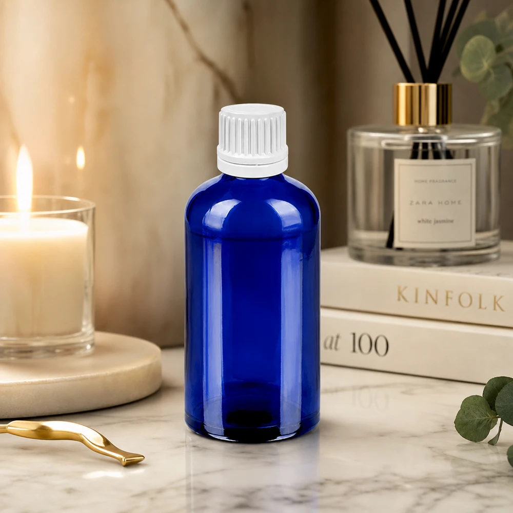 Nachfüllbare Tropfflasche 100ml aus recycelbarem Glas - nachhaltige Lösung für Naturkosmetik