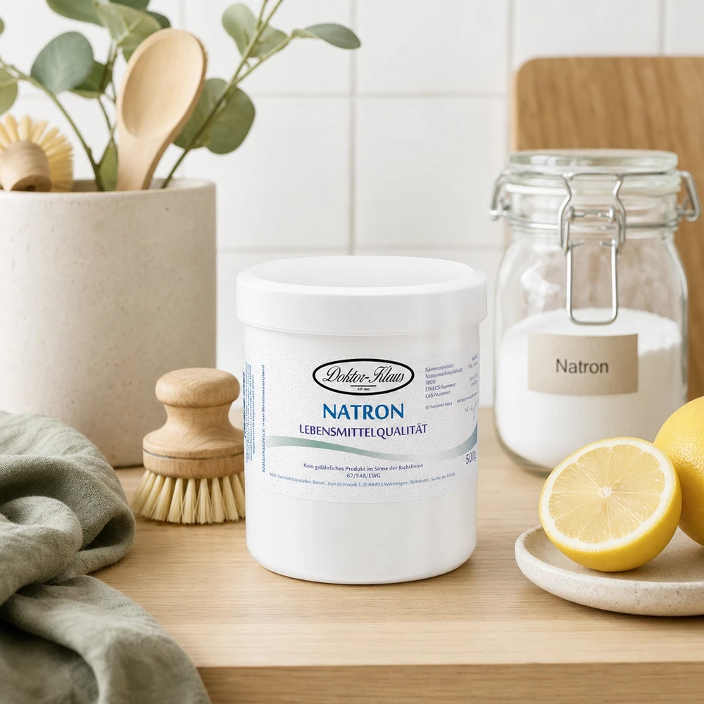 Jedlá soda 500g Doktor-Klaus Premium Natron Doktor Klaus 500g deutsche Qualität für professionelle Anwendung in Küche und Haushalt
