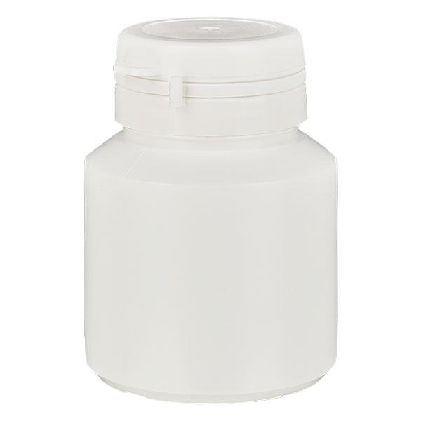 Krabička na kapsle 40 ml bílá s uzávěrem Jaycap s ochranou proti otevření bílá Krabička na kapsle 40 ml bílá s uzávěrem Jaycap s ochranou proti otevření bílá