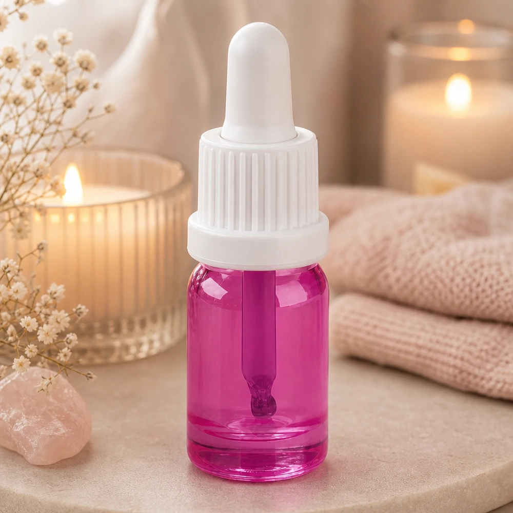 5ml pipetovací láhev bílá originalita šroubovací uzávěr PurpleLine UT18/5 Moderne 5ml Pipettenflasche mit UV-schützendem violettem Glas für lichtempfindliche Substanzen