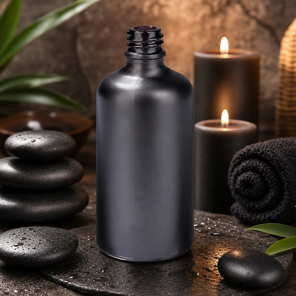 100ml lékárenská láhev BlackLine UT18/100 UNiTWIST Moderne 100ml Apothekerflasche BlackLine UT18/100 UNiTWIST für DIY Kosmetik und Naturprodukte