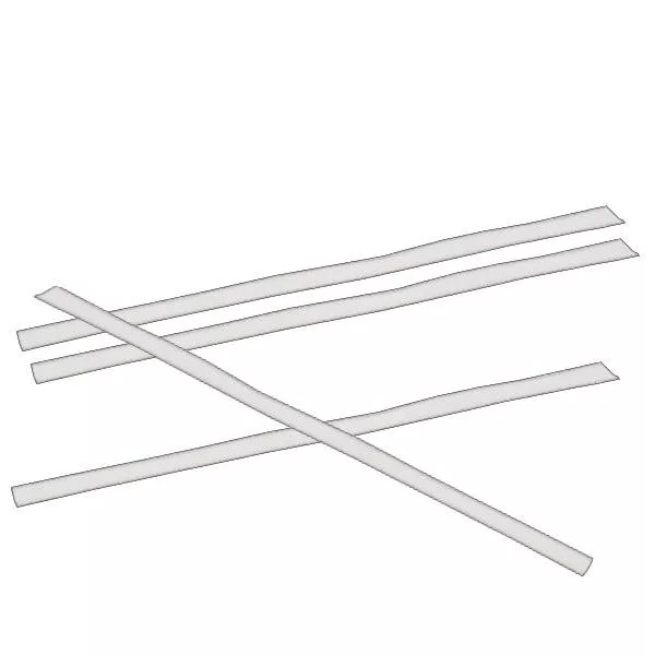 Klipová uzavírací páska plochá bílá (balení 100 mm) 100mm