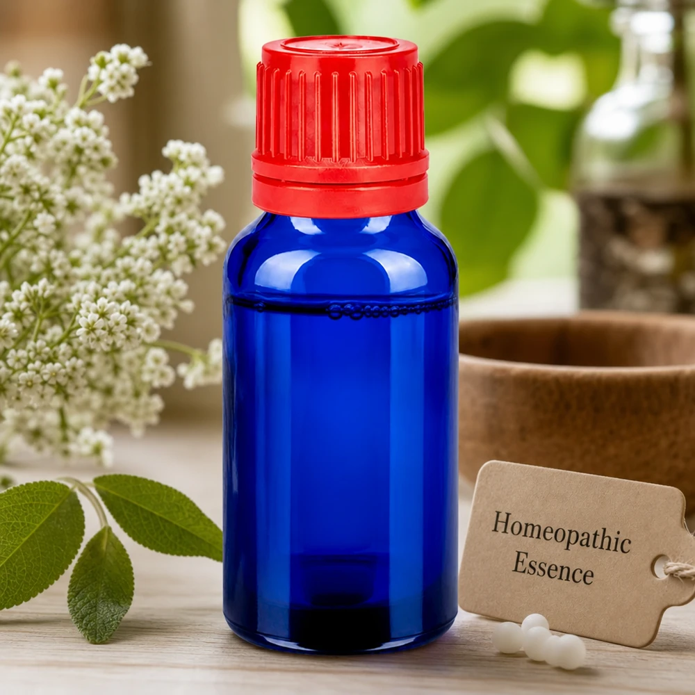 20ml láhev 11mm šroubovací uzávěr červený tamper-evidentní uzávěr BlueLine UT18/20 20ml láhev 11mm šroubovací uzávěr červený tamper-evidentní uzávěr BlueLine UT18/20