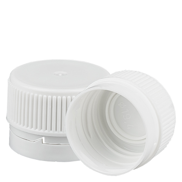 B&#237;l&#253; &#353;roubovac&#237; uz&#225;v&#283;r s krou&#382;kem PP28 ApoGlas, kter&#253; umo&#382;&#328;uje kontrolu neopr&#225;vn&#283;n&#233; manipulace.