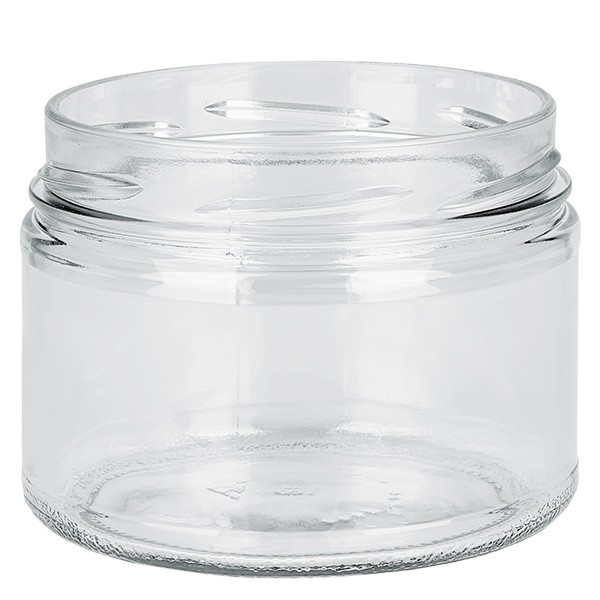 Skleněná dóza 540 ml čirá, bez víčka, závit TO100 Skleněná dóza 540 ml čirá, bez víčka, závit TO100