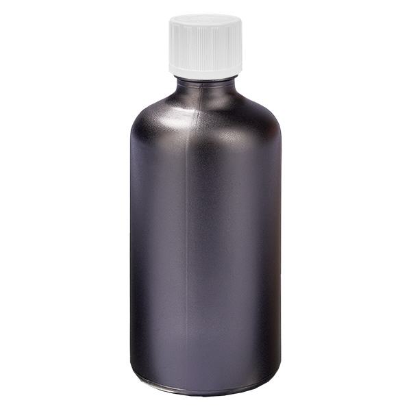 Láhev 100ml 11mm šroubovací uzávěr bílý standardní odolný proti dětem BlackLine UT18/100