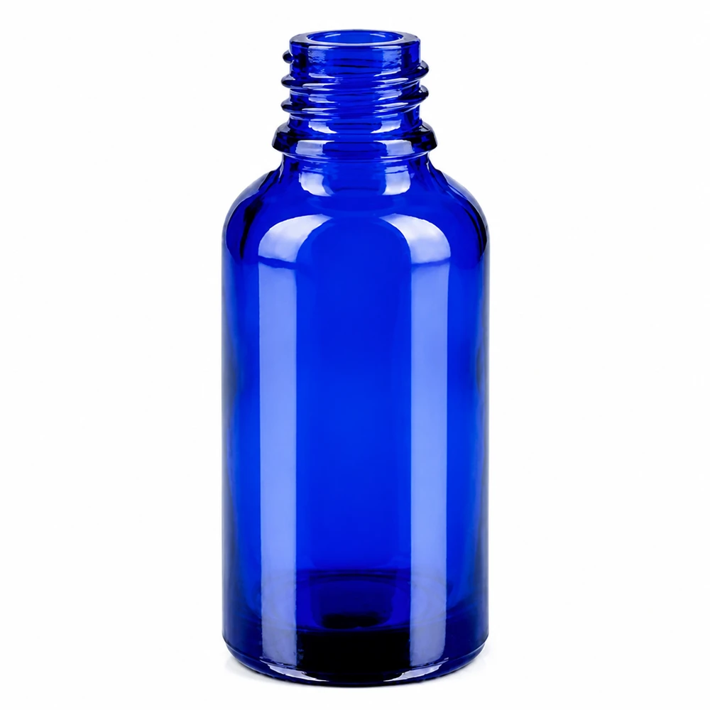 Professionelle 30ml Blauflasche mit schwarzem Originalitätsverschluss für Apotheken