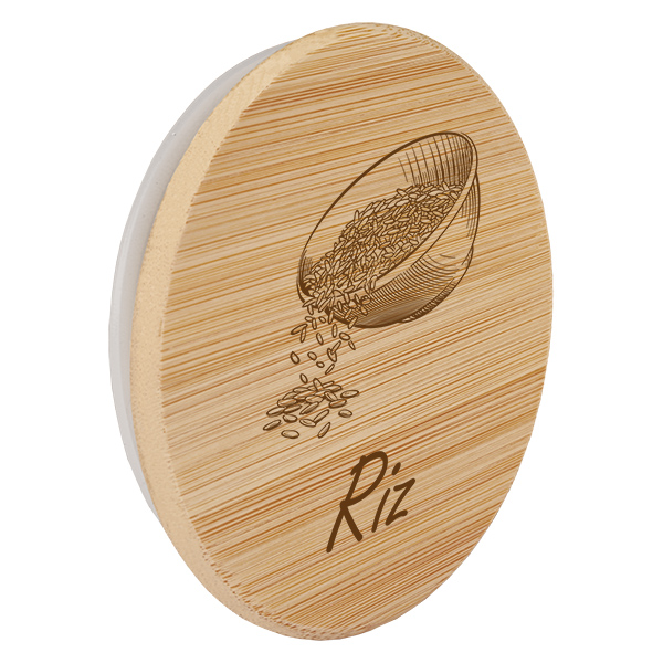 Couvercle en bois "Riz" pour WECK RR100 Couvercle en bois "Riz" pour WECK RR100
