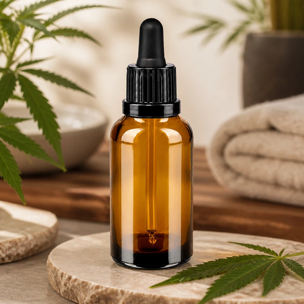 30ml pipetovací láhev černá se zajištěným uzávěrem BrownLine UT18/30 Lichtschutz Pipettenflasche 30ml aus braunem Glas mit auslaufsicherem Verschluss-System