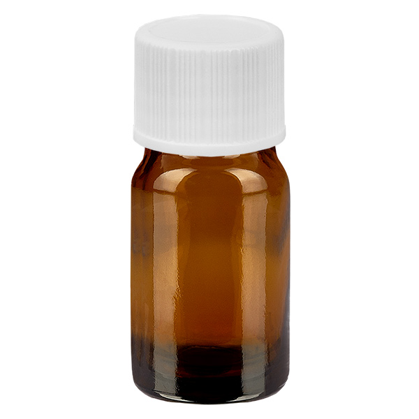 5ml lahvi&#269;ka 11mm &#353;roubovac&#237; uz&#225;v&#283;r b&#237;l&#253; Standard BrownLine UT18/5