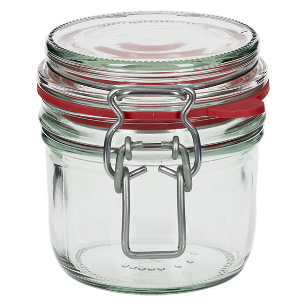 Skladovac&#237; sklenice o objemu 255 ml s gumov&#253;m krou&#382;kem a v&#253;kyvn&#253;m v&#237;&#269;kem UNiTWIST.