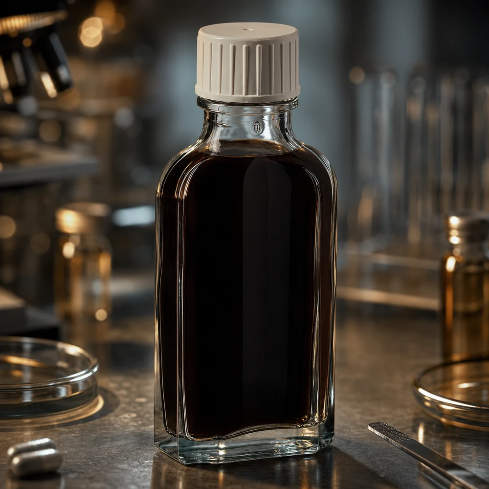 50 ml šroubovací uzávěr Meplat čirý s nalévacím kroužkem. Meplat Flasche 50 ml Klarglas mit geripptem Weißdeckel und Ausgießer für Laboranwendungen