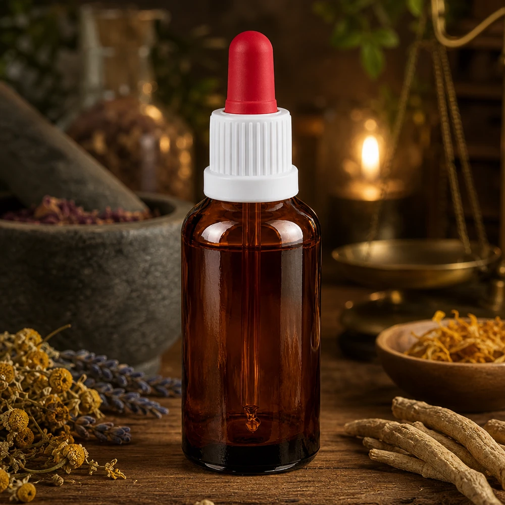 30ml Tropferflasche mit weißer Kappe und roter Pipettenspitze für DIY Kosmetik und Mischungen