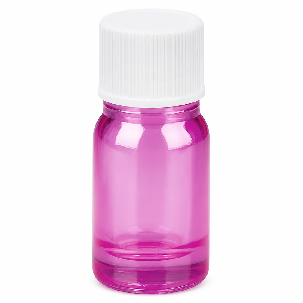 5ml lahvička s 11mm šroubovacím uzávěrem bílá standardní PurpleLine UT18/5 5ml Probenflasche mit 11mm Öffnung und weißem Schraubdeckel für sichere Aufbewahrung