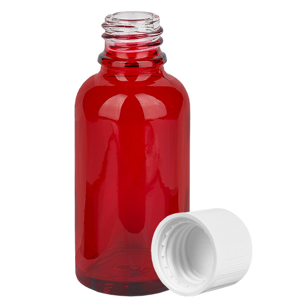 30ml láhev 11mm šroubovací uzávěr bílý standardní dětská pojistka RedLine UT18/30 30ml láhev 11mm šroubovací uzávěr bílý standardní dětská pojistka RedLine UT18/30