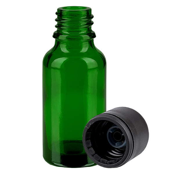 20ml láhev 6mm šroubovací uzávěr černá Standard GreenLine UT18/20 20ml láhev 6mm šroubovací uzávěr černá Standard GreenLine UT18/20