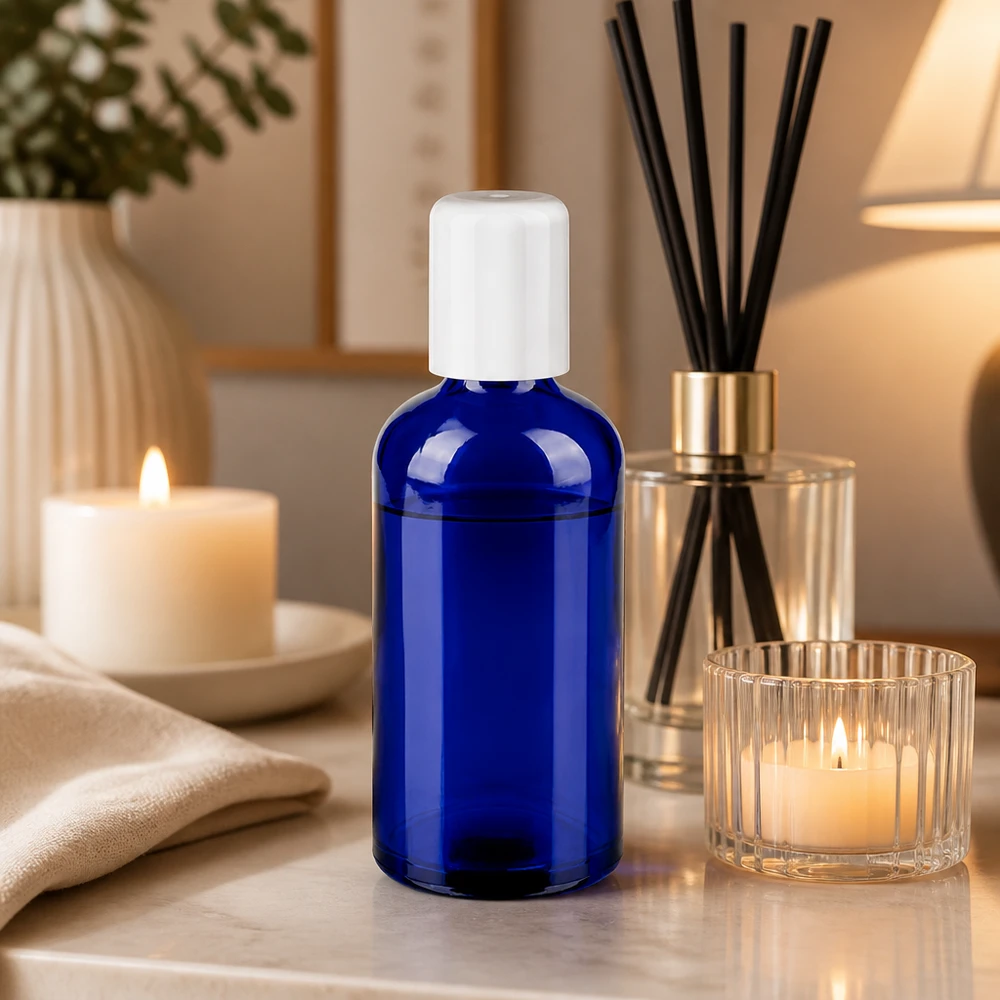 100ml roll-on lahvička bílá standardní uzávěr BlueLine UT18/100