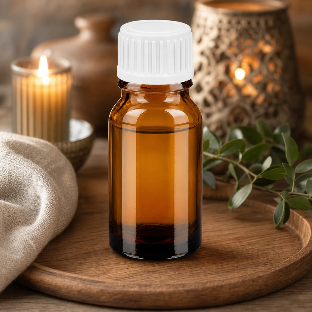 10ml lahvička s kapátkem 0,9 mm bílá standardní uzávěr BrownLine UT18/10 Vielseitige 10ml Tropfflasche aus braunem Glas für Kosmetik Aromatherapie und pharmazeutische Anwendungen