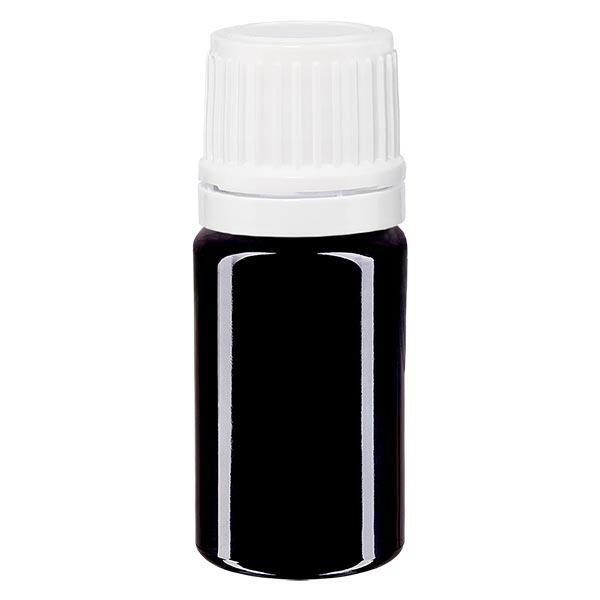 L&#233;k&#225;rensk&#225; l&#225;hev fialov&#225; 5ml &#353;roubovac&#237; uz&#225;v&#283;r b&#237;l&#253; tamper-evidentn&#237; uz&#225;v&#283;r