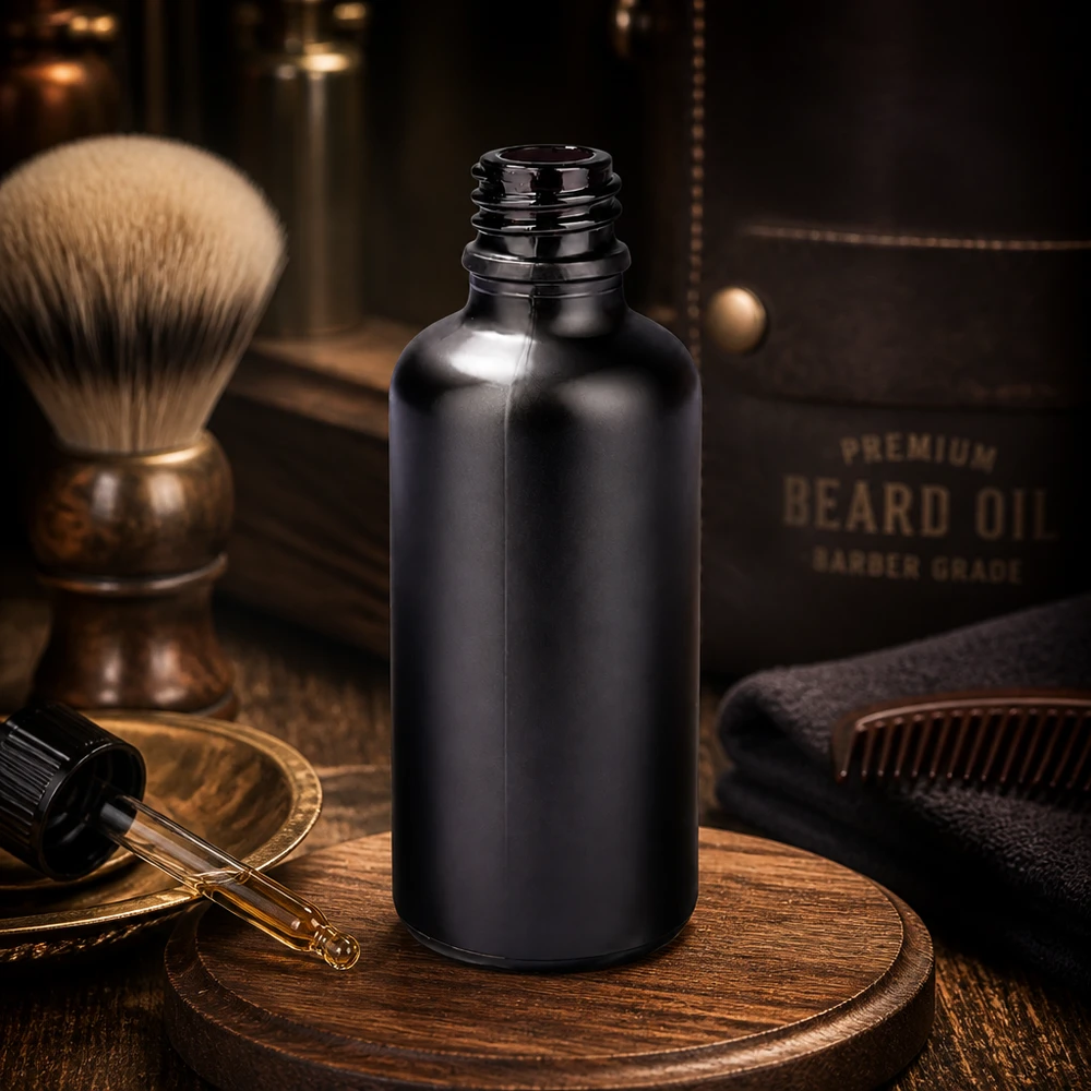 50ml dávkovací láhev BlackLine UT18/50 UNiTWIST Professionelle 50ml Apothekerflasche BlackLine UT18/50 UNiTWIST für Aromatherapie und ätherische Öle