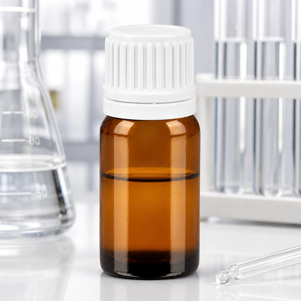 5ml láhev 11mm šroubovací uzávěr bílý uzávěr s ochranou proti manipulaci BrownLine UT18/5 Sterile 5ml Glasflasche mit tamperproof Verschluss für medizinische und pharmazeutische Zwecke