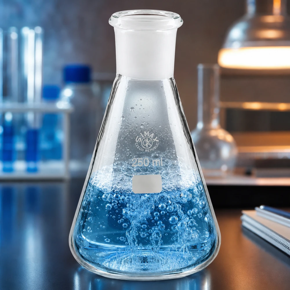 Erlenmeyerova baňka 250ml se standardním broušeným spojem (29/32)