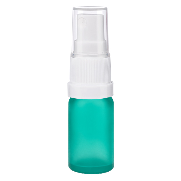 10ml lahvička s rozprašovačem bílá/průhledný standardní uzávěr GreenLine UT18/10 10ml lahvička s rozprašovačem bílá/průhledný standardní uzávěr GreenLine UT18/10