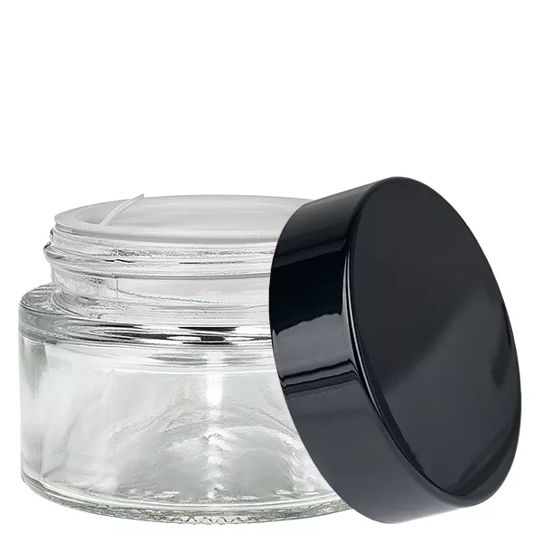 Skleněná dóza 30ml čirá, s víčkem s vložkou UNiTWIST Skleněná dóza 30ml čirá, s víčkem s vložkou UNiTWIST