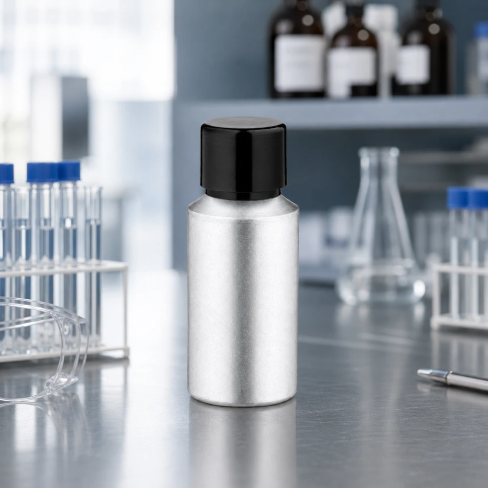 Leichte 30ml gebeizte Aluflasche mit dichtem Verschluss optimal für Transport und Lagerung