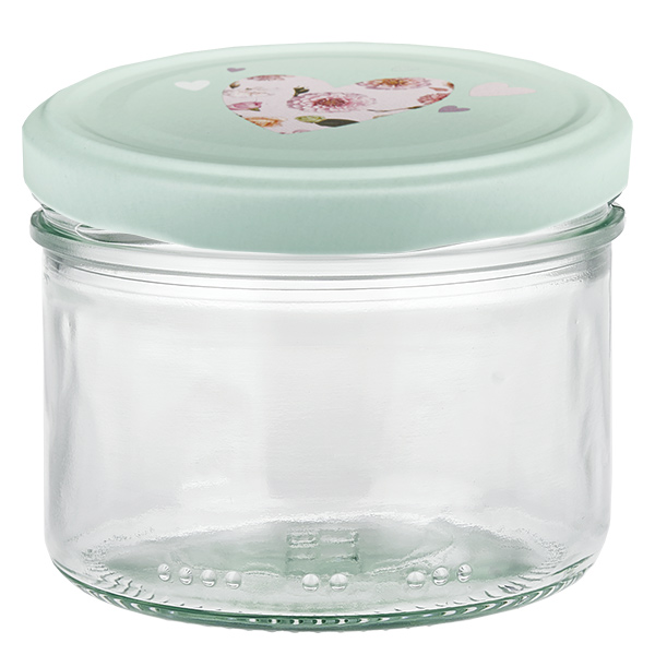 230ml cylindrick&#225; sklenice + v&#237;&#269;ko BasicSeal srd&#237;&#269;kov&#225; m&#225;ta