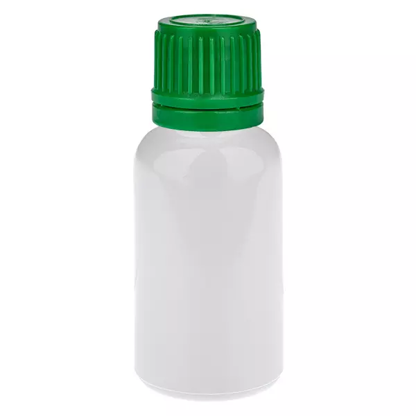 20ml láhev 11mm šroubovací uzávěr zelený bezpečnostní uzávěr WhiteLine UT18/20 20ml láhev 11mm šroubovací uzávěr zelený bezpečnostní uzávěr WhiteLine UT18/20
