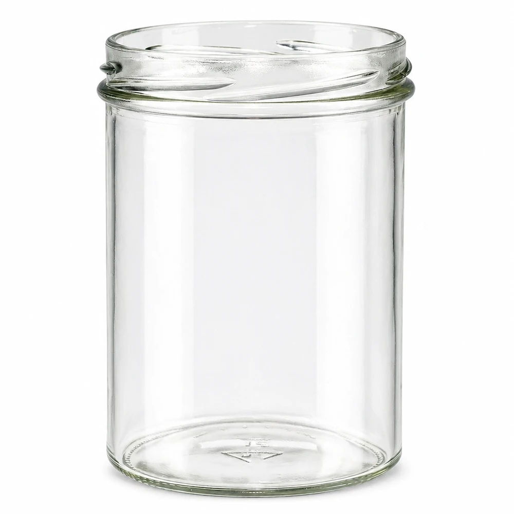 Tumbler o objemu 435 ml bez víčka (TO82) UNiTWIST Leeres UNiTWIST Sturz435 Einmachglas 435ml mit TO82 Gewinde transparentes Glas ohne Deckel für Marmelade