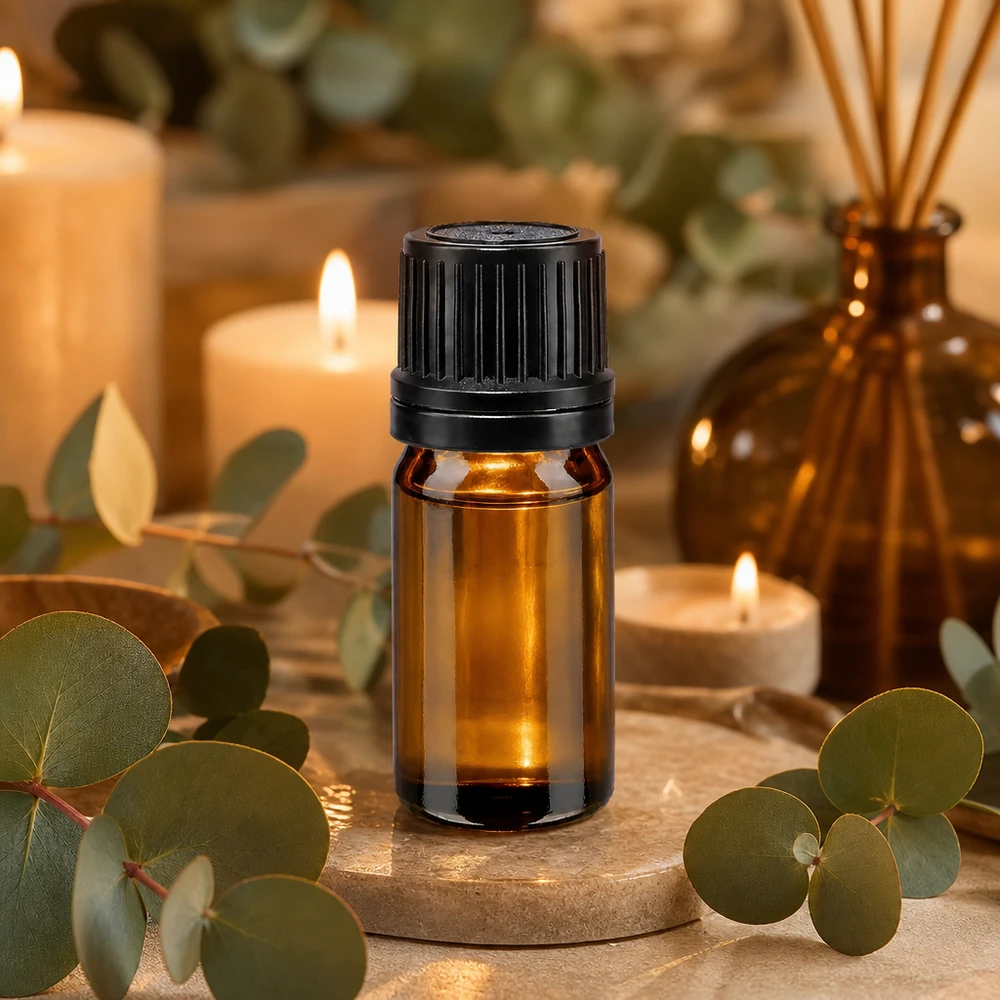 Lékárenská láhev hnědá 5ml šroubovací uzávěr černý nalévací kroužek nedovolená manipulace s uzávěrem. Miniatur Apothekenglasflasche 5ml in Braun mit schwarzem Originalverschluss 8mm Hals