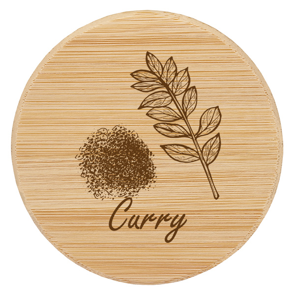 Couvercle en bois "Curry" pour WECK RR60 Couvercle en bois "Curry" pour WECK RR60