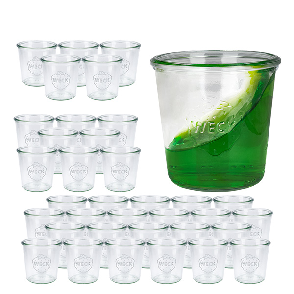 Sada 36 sklenic Weck 580ml tumblers se skleněným víčkem. Sada 36 sklenic Weck 580ml tumblers se skleněným víčkem.