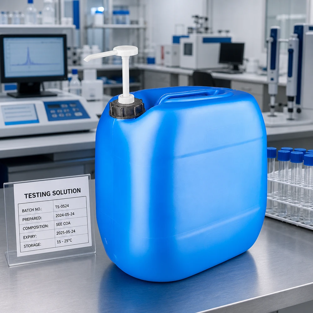 Kanystr 30 litrů modrý s dávkovacím čerpadlem Lösungsmittelkanister 30 Liter blau mit Pumpe Lagertemperatur 15 bis 25 Grad Celsius