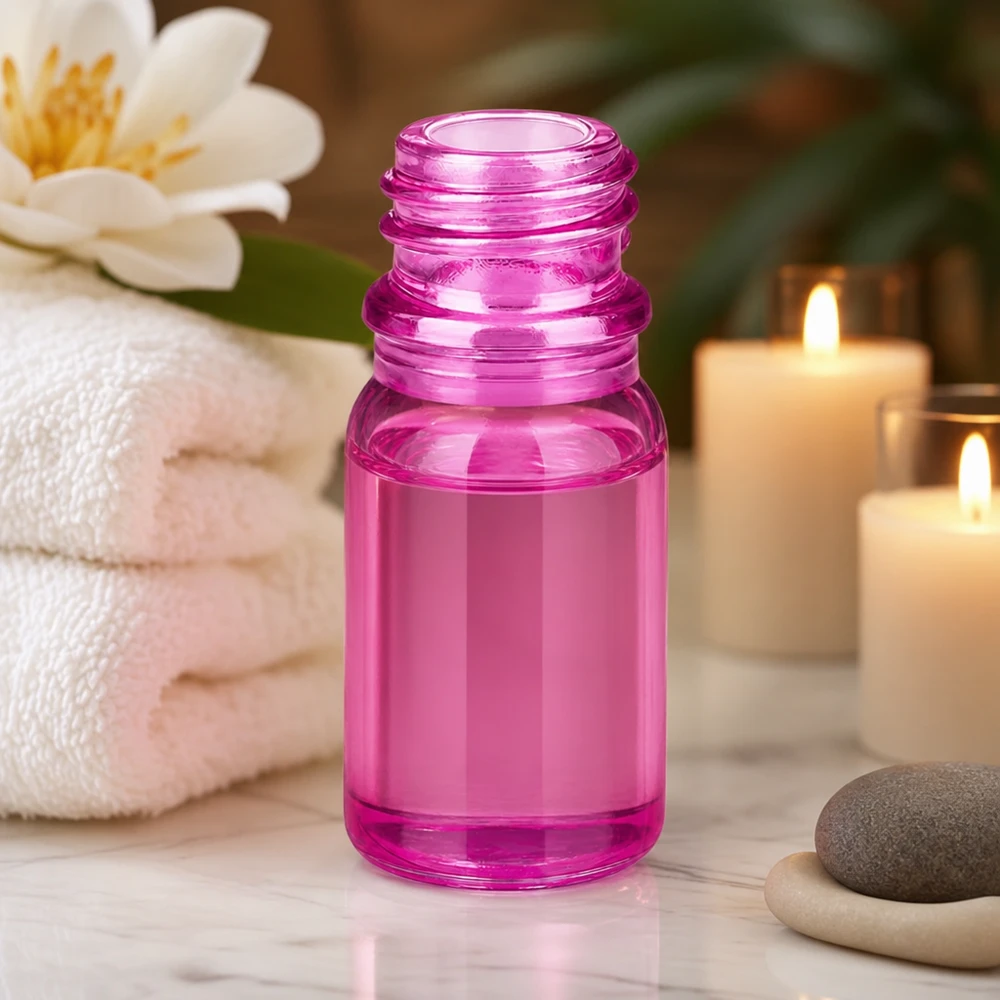 5ml Glasfläschchen PurpleLine UT18/5 in trendigem Lila-Pink für stilvolle Produktpräsentation