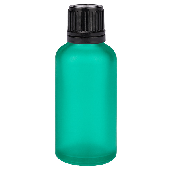 50ml kulov&#225; l&#225;hev 8mm nal&#233;vac&#237; krou&#382;ek &#269;ern&#253; tamper evident uz&#225;v&#283;r Zelen&#225;L. UT18/50