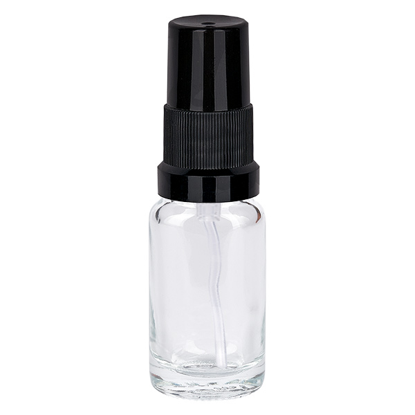 10ml lahvička s rozprašovačem černá standardní uzávěr ClearLine UT18/10 10ml lahvička s rozprašovačem černá standardní uzávěr ClearLine UT18/10
