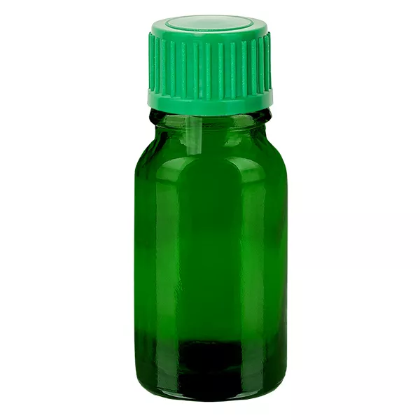 10ml lahvička s kapátkem 0,8 mm zelená standardní uzávěr GreenLine UT18/10 10ml lahvička s kapátkem 0,8 mm zelená standardní uzávěr GreenLine UT18/10