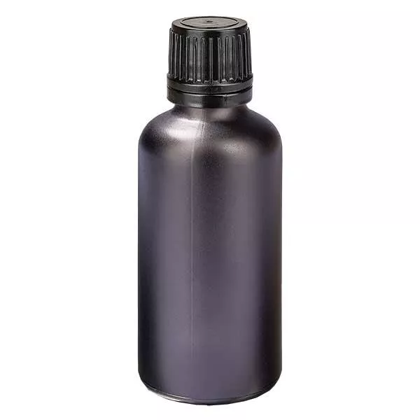 50ml lahvička s kapátkem 1mm tamper-evidentní uzávěr BlackL. UT18/50