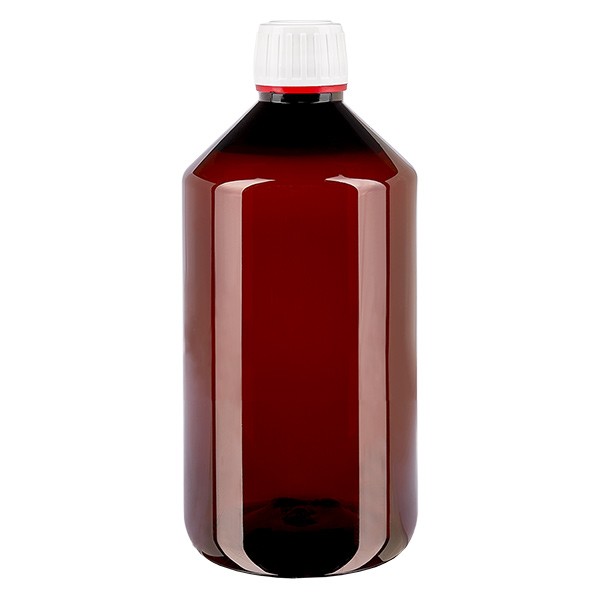 PET láhev 750ml s bílým/červeným uzávěrem s možností manipulace s ním. PET láhev 750ml s bílým/červeným uzávěrem s možností manipulace s ním.