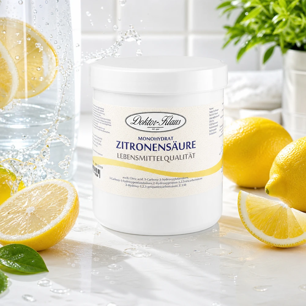 Kyselina citronová 500g Doktor-Klaus Doktor-Klaus Zitronensäure Monohydrat 500g für Konservierung und Geschmacksverbesserung von Speisen
