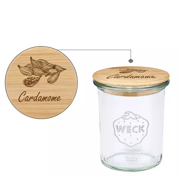 Pánev z bois "Cardamome" s verre WECK 160ml Pánev z bois "Cardamome" s verre WECK 160ml