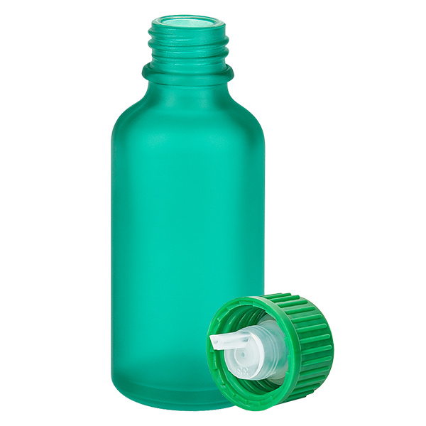 50ml lahvička s kapátkem 0,8 mm zelená standardní uzávěr GreenLine UT18/50 50ml lahvička s kapátkem 0,8 mm zelená standardní uzávěr GreenLine UT18/50