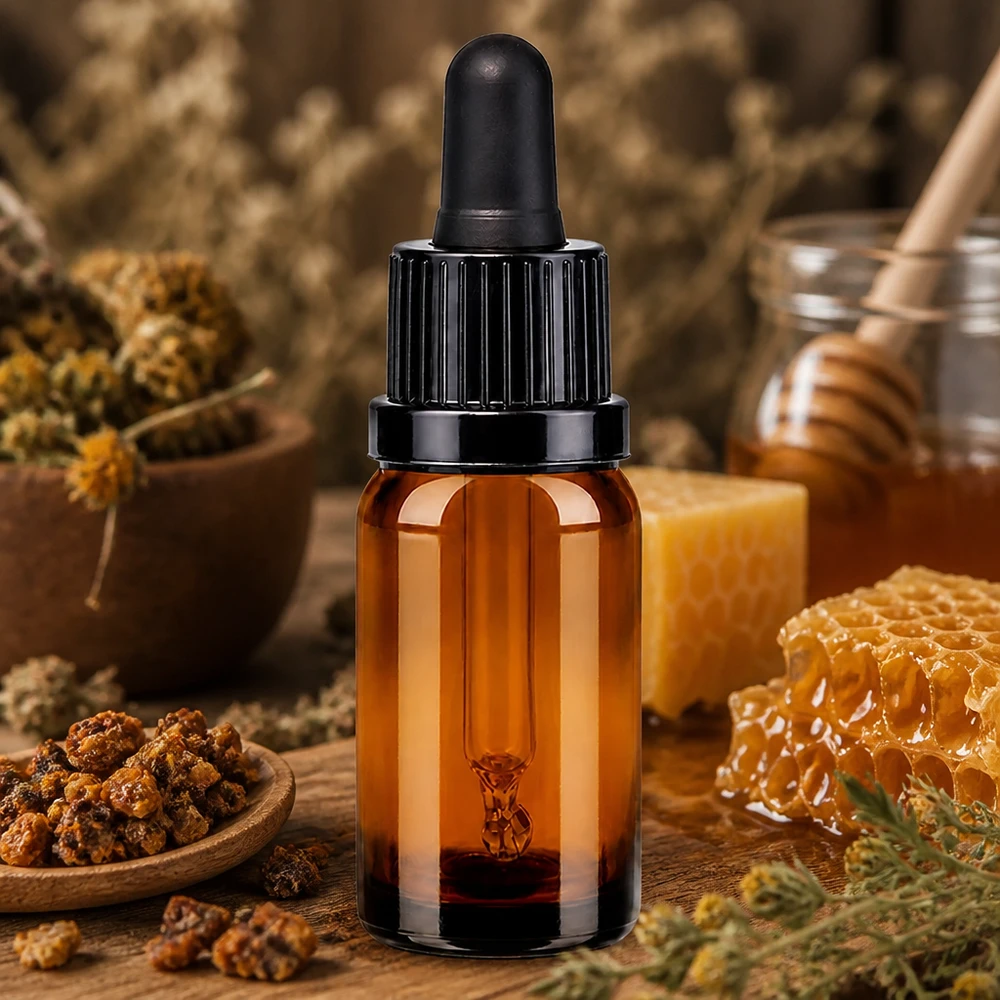 Premium 10ml Tropferflasche in Braunglas mit schwarzer Pipette für pharmazeutische Anwendungen